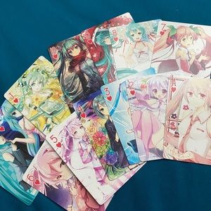 Vocaloid Hatsune Miku playing cards
